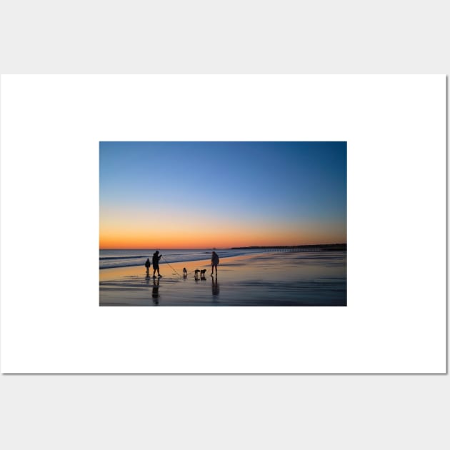 Waiting on the beach for sunrise Wall Art by Violaman